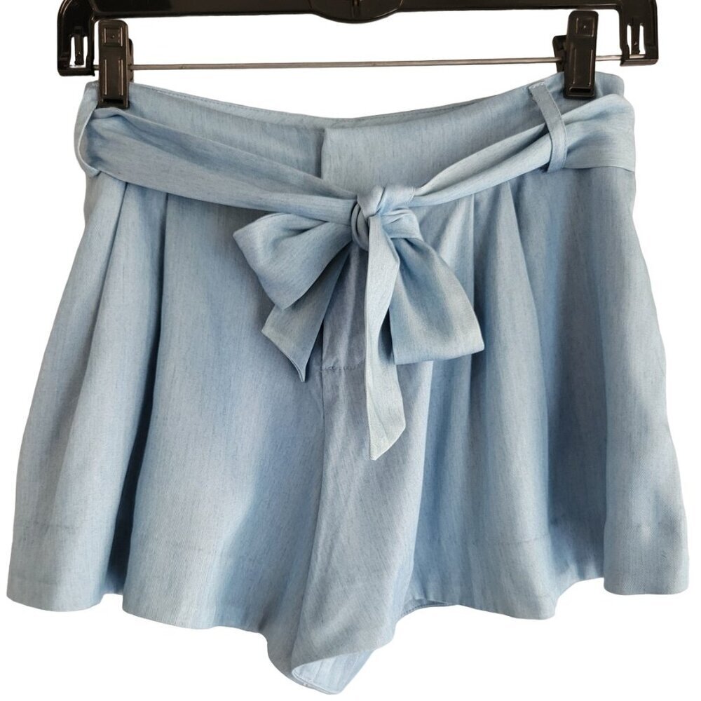 PARKER Chambray Belted Shorts
